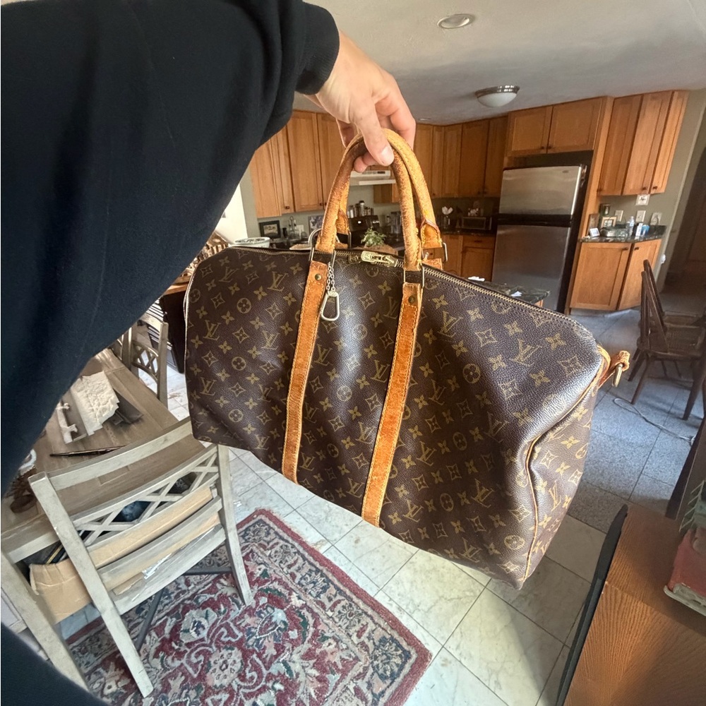 Louis Vuitton Brown Monogram Duffel Bag
